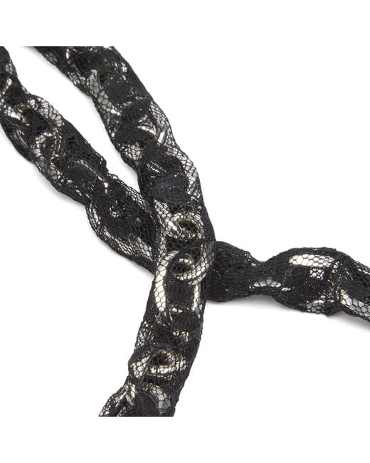 Our Legacy Black Lace Ladon Keychain for men