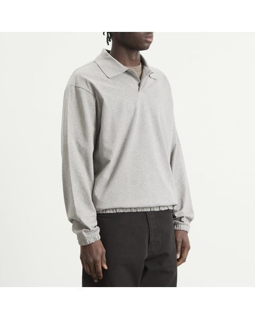 Norse Projects Gray Sylane Relaxed Jersey Polo for men