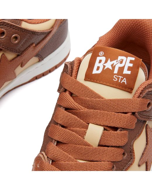 A Bathing Ape Brown Bape Sk8 Sta #5 Sneakers