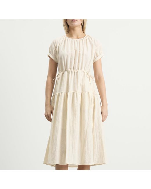 DUNST Natural Midi Dress