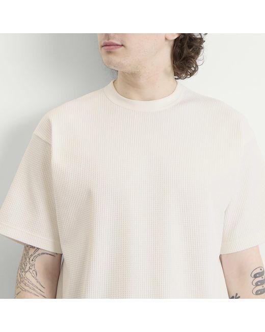 Beams Plus White Stretch Thermal T-Shirt for men