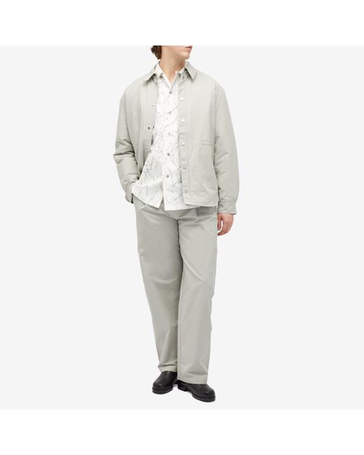 Han Kjobenhavn White Oversized Padded Overshirt for men