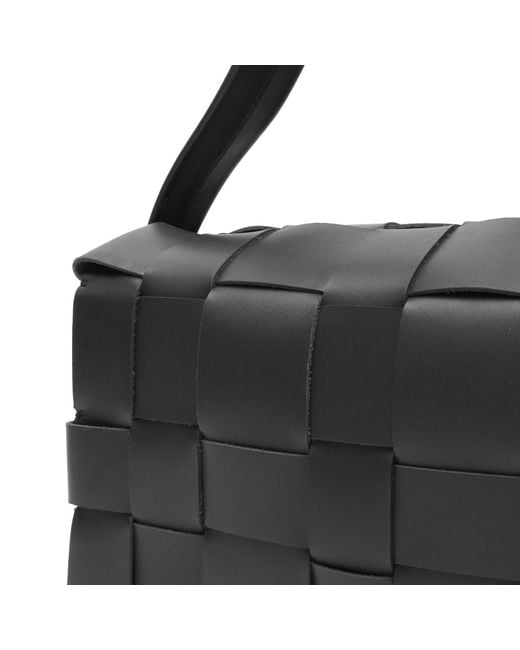 St. Agni Black Woven Envelope Slim Tote