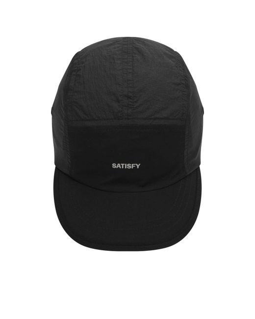 Satisfy Black Rippy Trail Cap for men