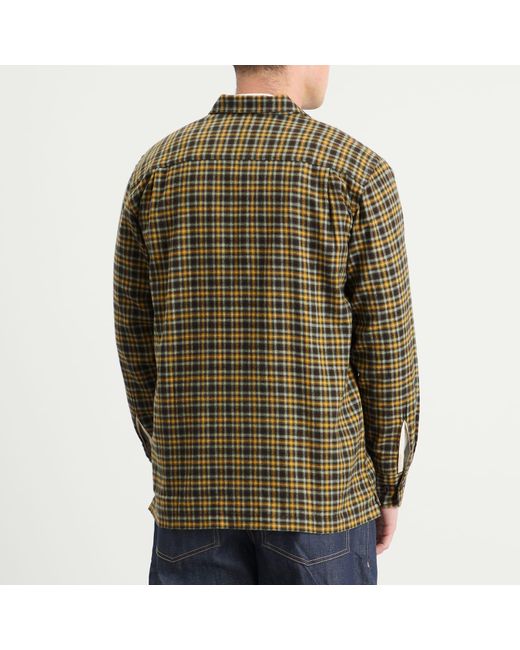Universal Works Green Bang Check Utility Overshirt for men