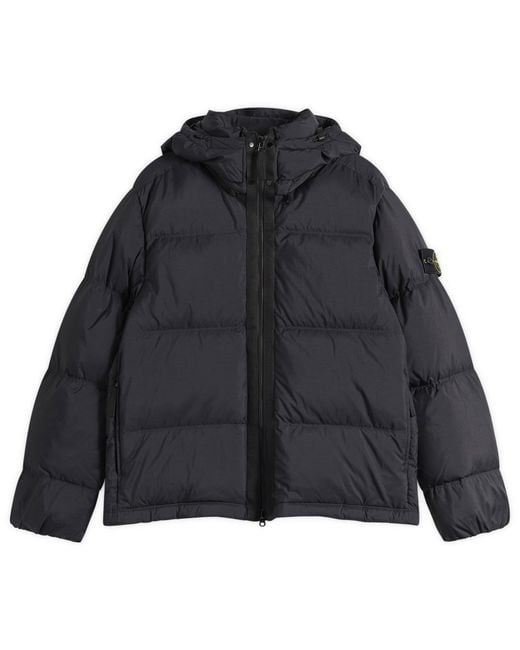 Stone Island Black Matt Ripstop Cordura Down Jacket for men