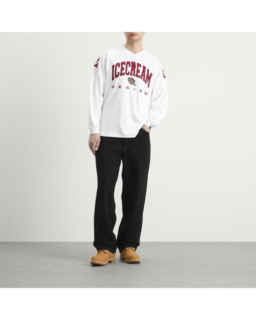 ICECREAM White Design Longsleeve T-Shirt for men