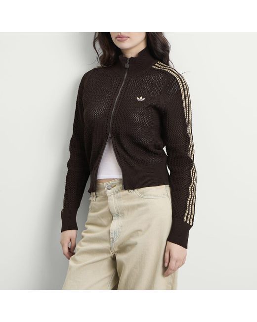 Adidas Black Crochet Track Top