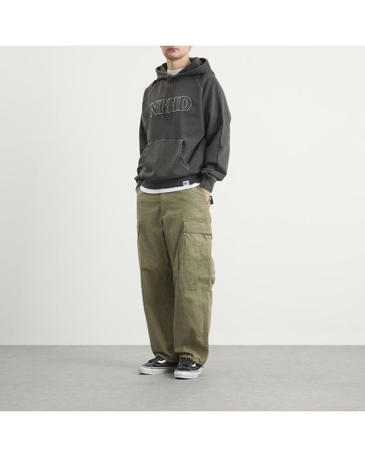 Neighborhood Gray Pigment Dyed Sweat Hoodie for men