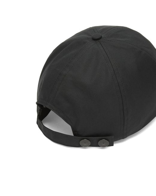 Stone Island Black Ghost Cotton Canvas Cap for men