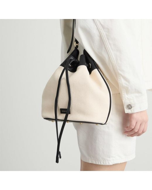 Anine Bing Black Mini Alana Bucket Bag