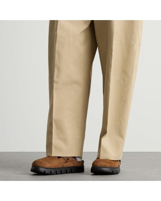 Birkenstock Brown Boston Chunky Shearling Clog