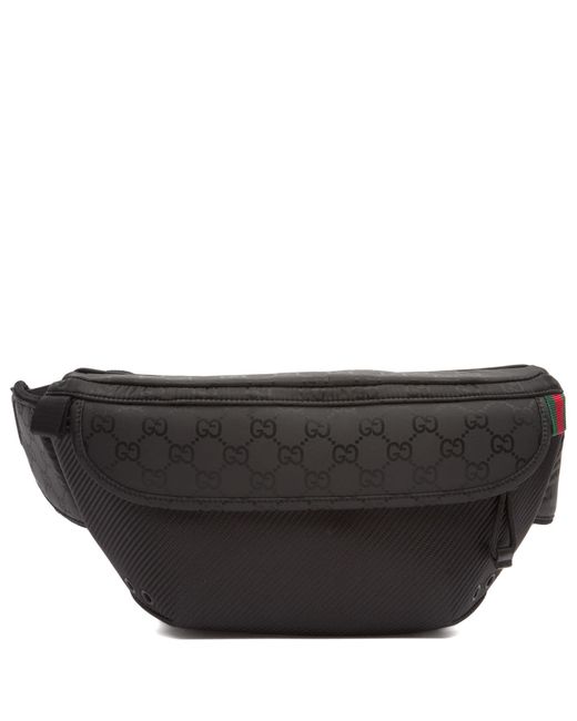 Gucci Black Nylon Gg Belt Bag for men