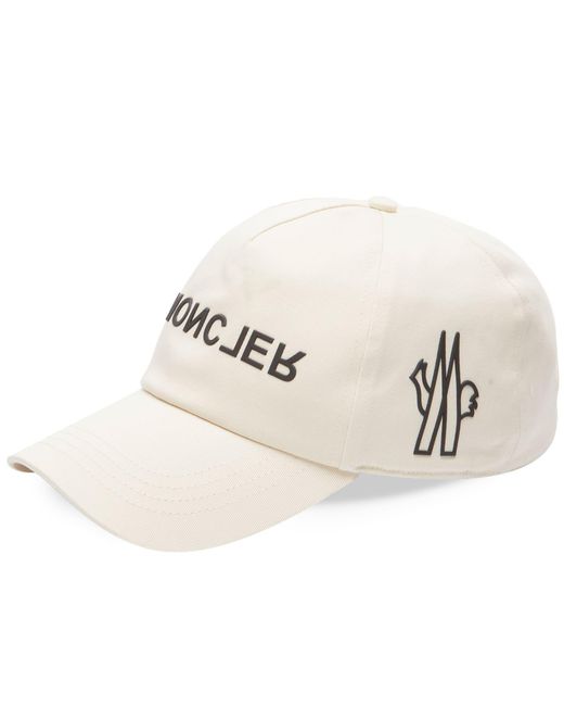 3 MONCLER GRENOBLE White Logo Baseball Cap