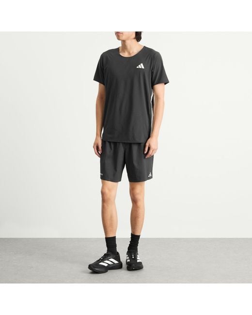 Adidas Originals Black Adidas Adizero Running T-Shirt