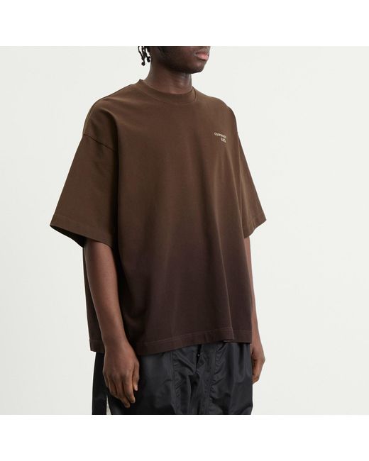 GOOPiMADE Brown End. X Sage T-Shirt for men