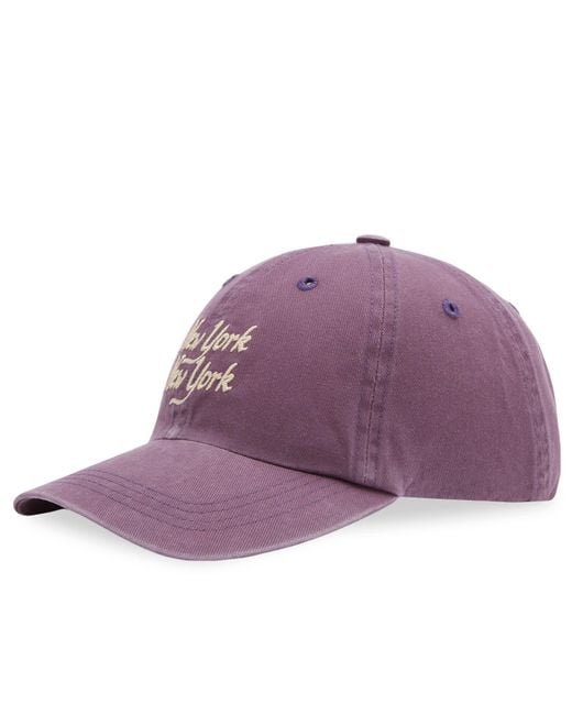Corridor NYC Purple Ny Ny Script Hat for men