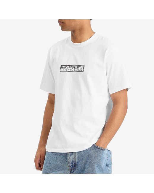 Thisisneverthat White Tnt International T-Shirt for men
