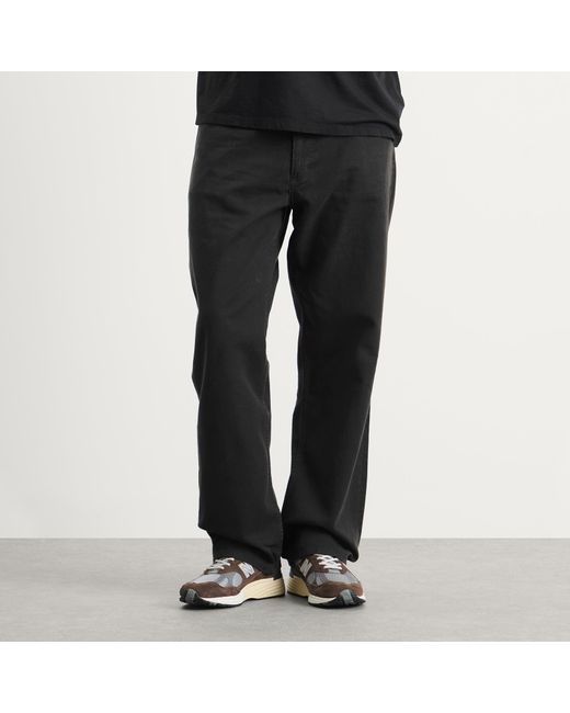 Norse Projects Black Mogens Relaxed 5 Pocket Twill Trousers for men