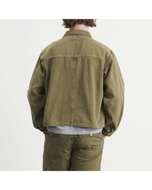 Dubbleware Green Crop Jacket for men