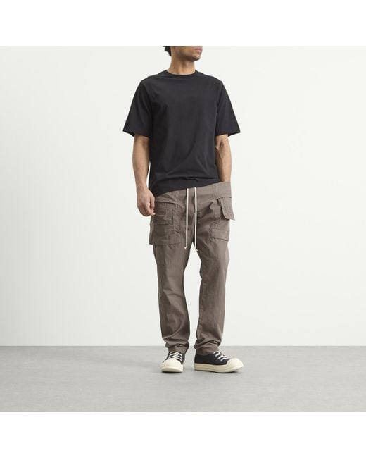 Rick Owens Gray Creatch Cargo Drawstring for men