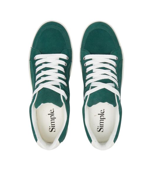 Simplee Green Os Standard Issue Sneakers for men