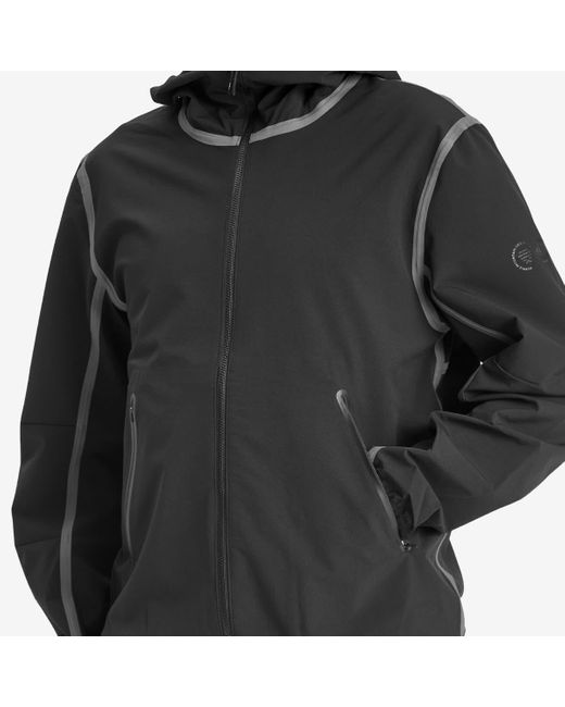 Purple Mountain Observatory Black Softshell Balaclava Jacket for men