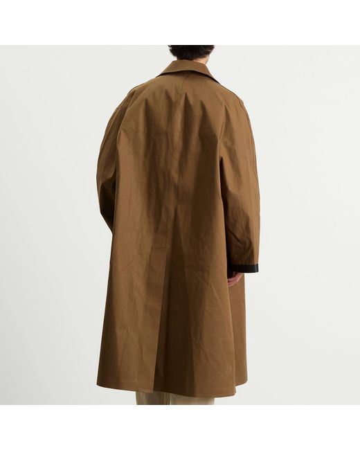 Studio Nicholson Brown X Mackintosh Long Bonded Mac for men