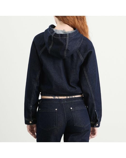 Peachy Den Blue Joan Bomber Jacket