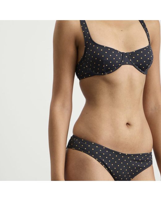 Fruity Booty Black Celine Polka Bikini Bottoms