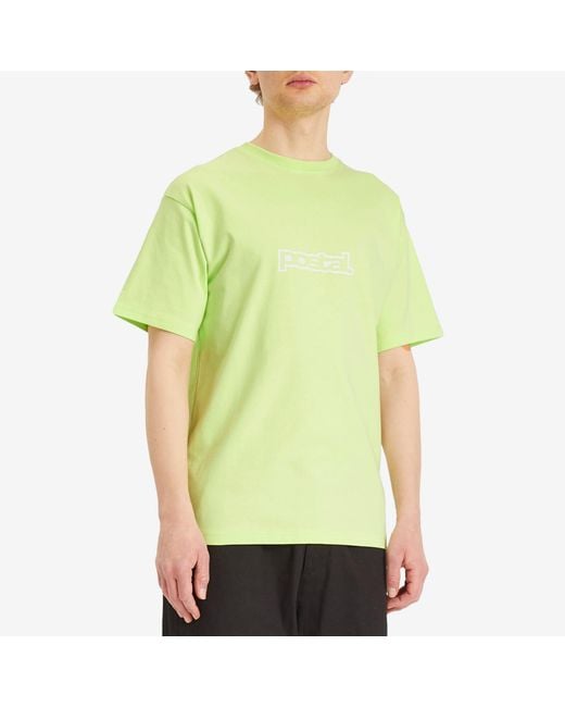 Postalco Yellow Bold Outline Logo T-Shirt for men