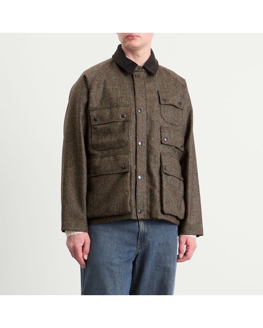 Barbour Green Heritage + Editor Wool Jacket for men