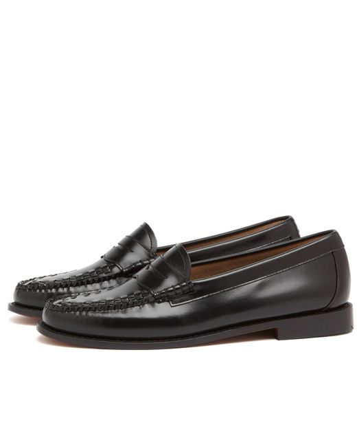 G.H.BASS Black Penny Weave Loafer