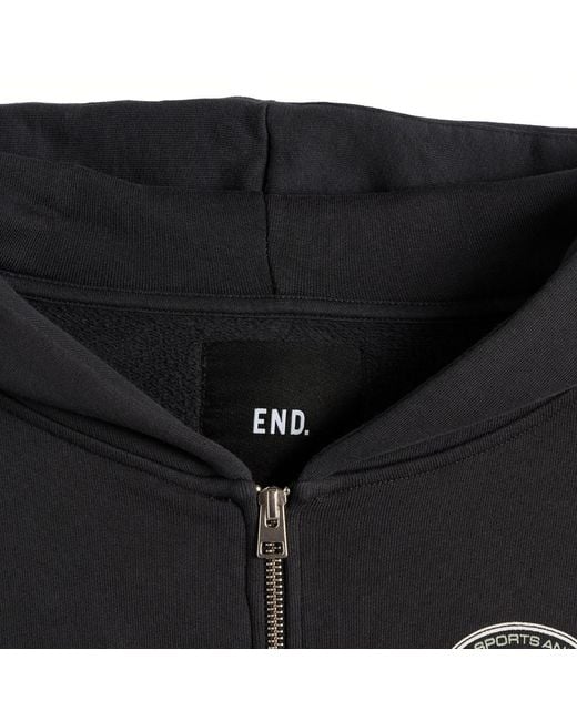 END. Black Leisure Zip Hoodie