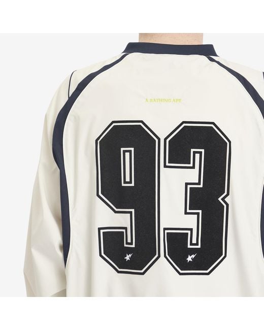 NEW【A BATHING APE】MULTI LOGO RELAXED FIT PULLOVER A Bathing Ape MULTI LOGO RELAXED FIT PULLOVER White | BSTN Store
