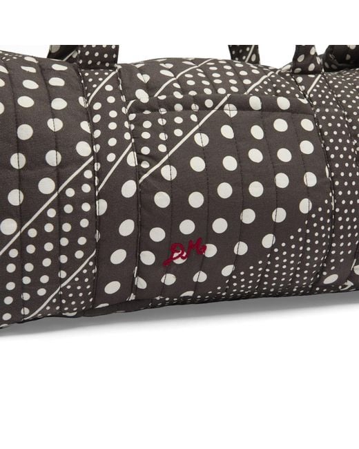 Damson Madder Black Quilted Weekender Bag