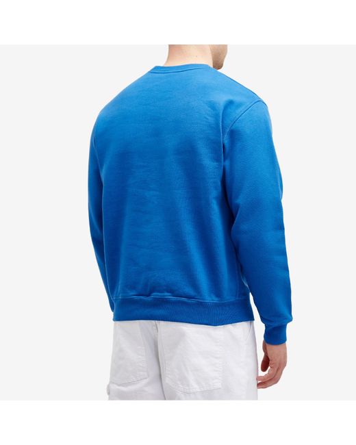 by Parra Blue Wheel Chested Bird Sweatshirt for men