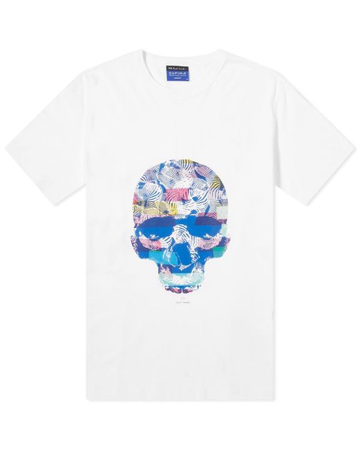 Paul Smith Blue Skull T-Shirt for men