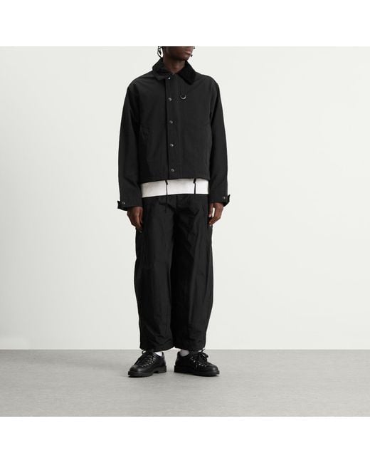 FRIZMWORKS Black Nylon Cargo Balloon Pants for men