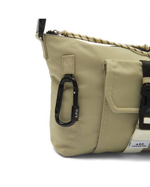 A.P.C. Green Trek Cross Body Bag for men