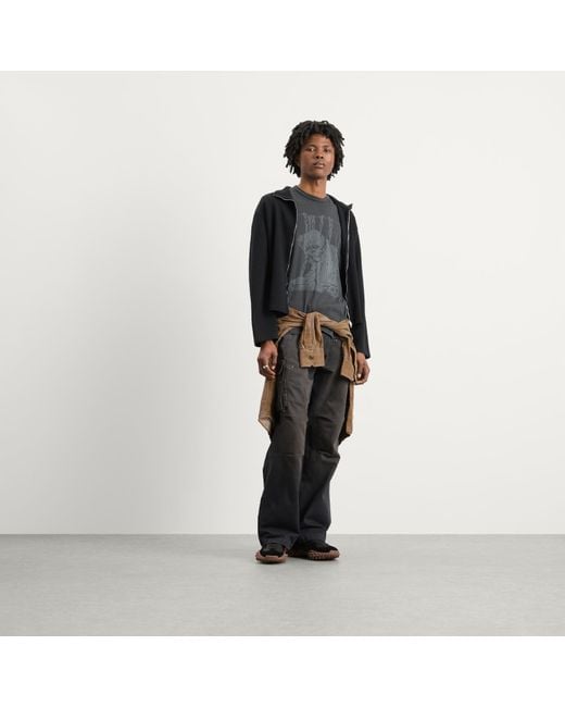 Our Legacy Black Shrunken Full Zip for men