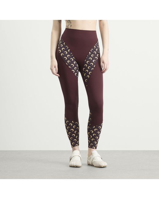 MARINE SERRE Purple Athleisure Yoga Legging