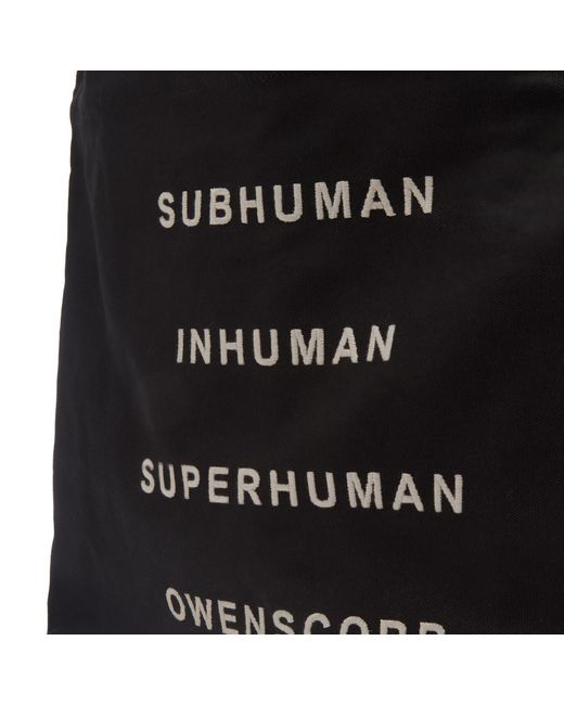 Rick Owens Black Large Beach Bag