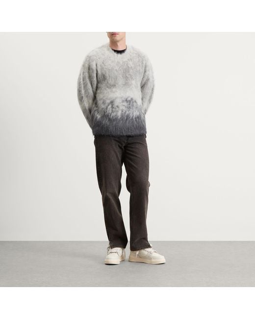 Represent Gray Ombre Knit Sweater for men