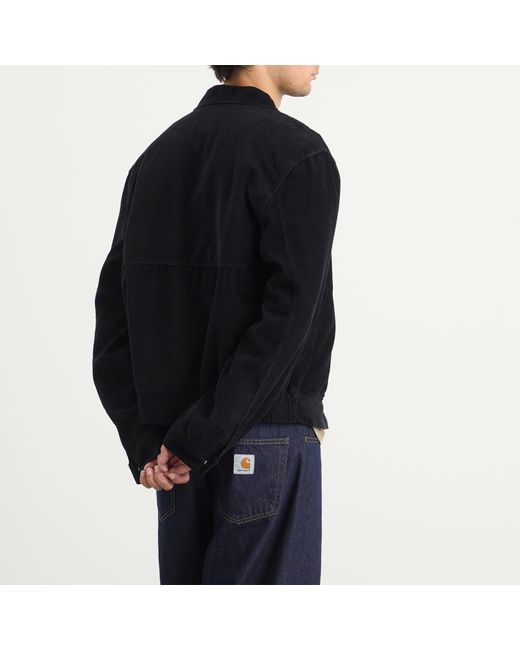 Arte' Black Corduroy Jacket for men