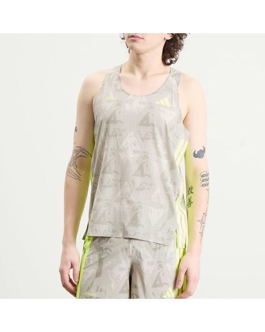 Adidas Originals White Adidas X Labrum Race Singlet for men
