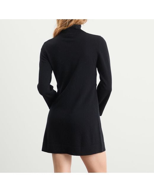 Rixo Black Aly Wool Mini Dress