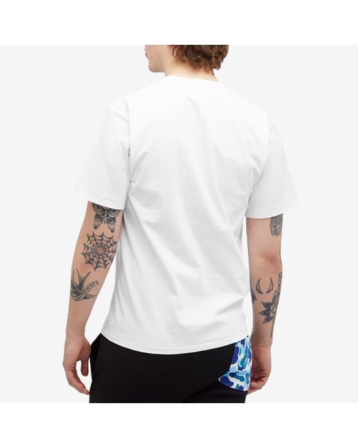 A Bathing Ape White Abc Camo Crazy Busy Works for men
