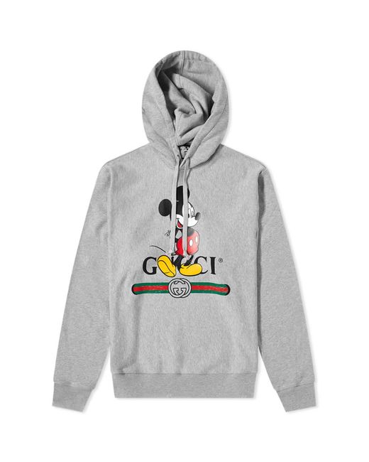 Gucci Gray Disney X Hooded Sweatshirt for men