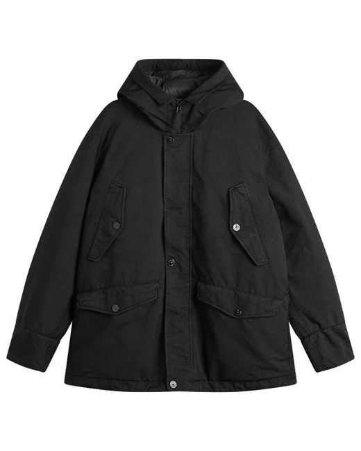 Stone Island Black Ghost David-Tc Parka Jacket for men